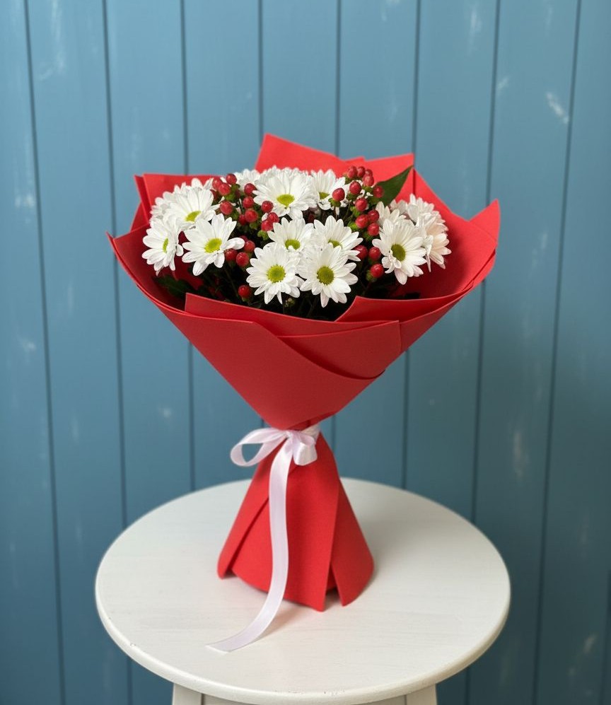 Букет цветов из: Хризантемы в Зыково