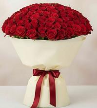 Букет 101 Красная роза Милано в Зыково