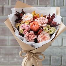 Букет цветов из:  Гвоздики, Хризантемы и Розы в Зыково