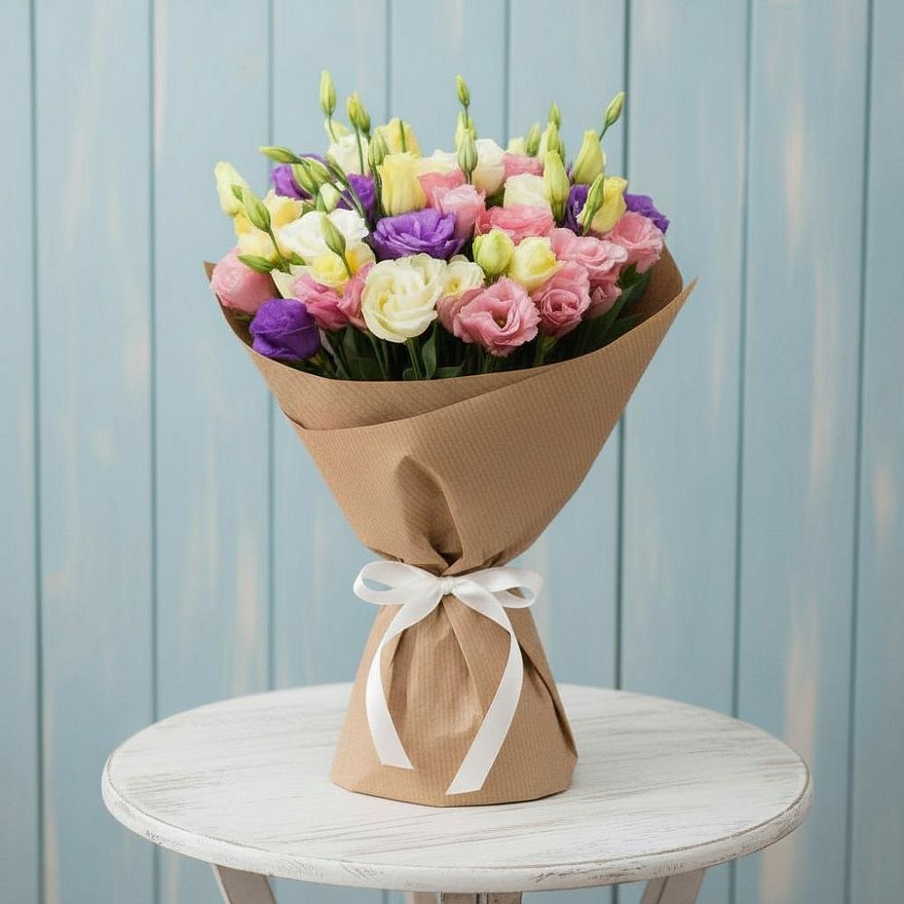 Букет цветов из: Лизиантусы в Зыково