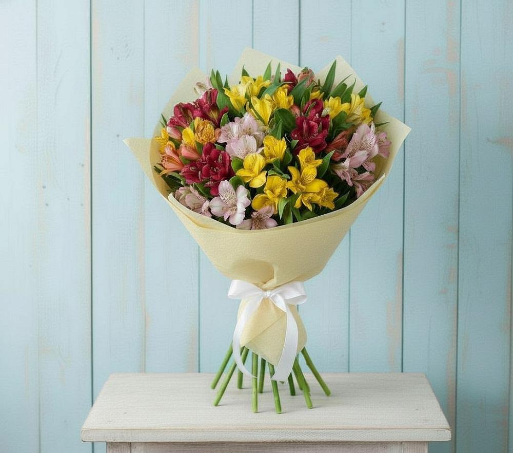 Букет цветов из: Альстромерии в Зыково