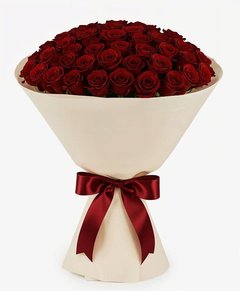 Букет 101 Бордовая роза Блэк Бакарра в Зыково