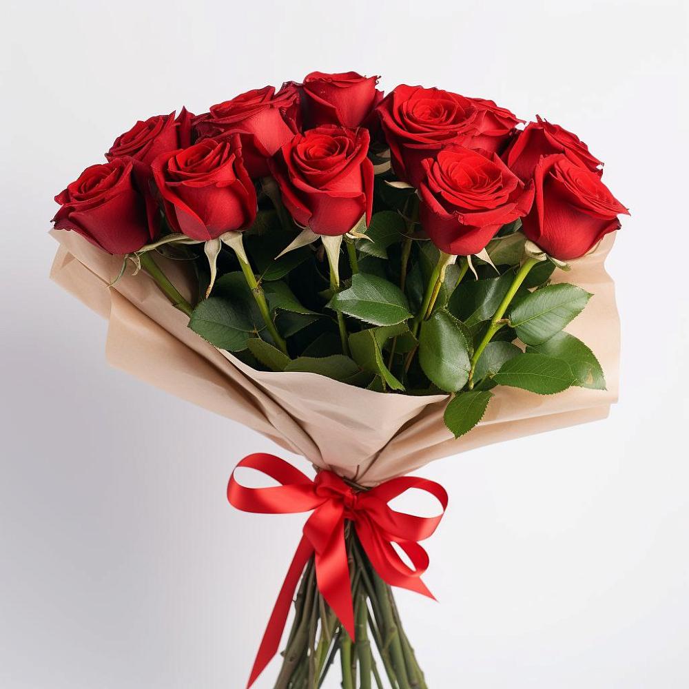 Букет 11 Красных роз Эдлесс Лав в Зыково